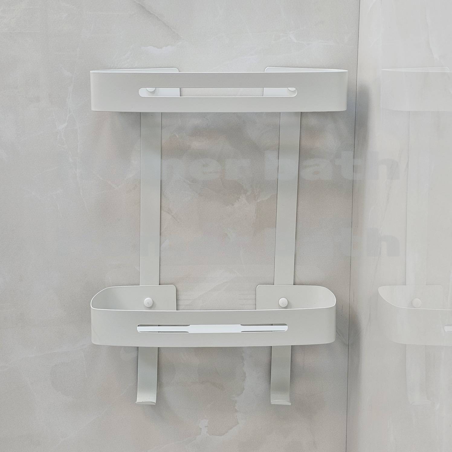 جا-شامپو-دیواری-دو-طبقه-سفید-مدل-وسط