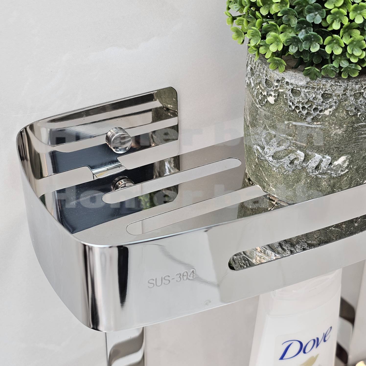 جا-شامپو-دیواری-دو-طبقه-کروم-براق-مدل-وسط