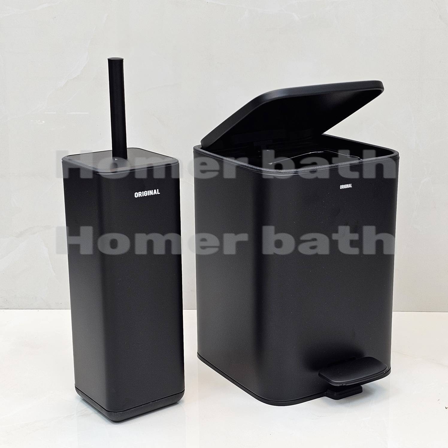 سطل-و-برس-5-لیتر-مکعبی-مشکی-اورجینال