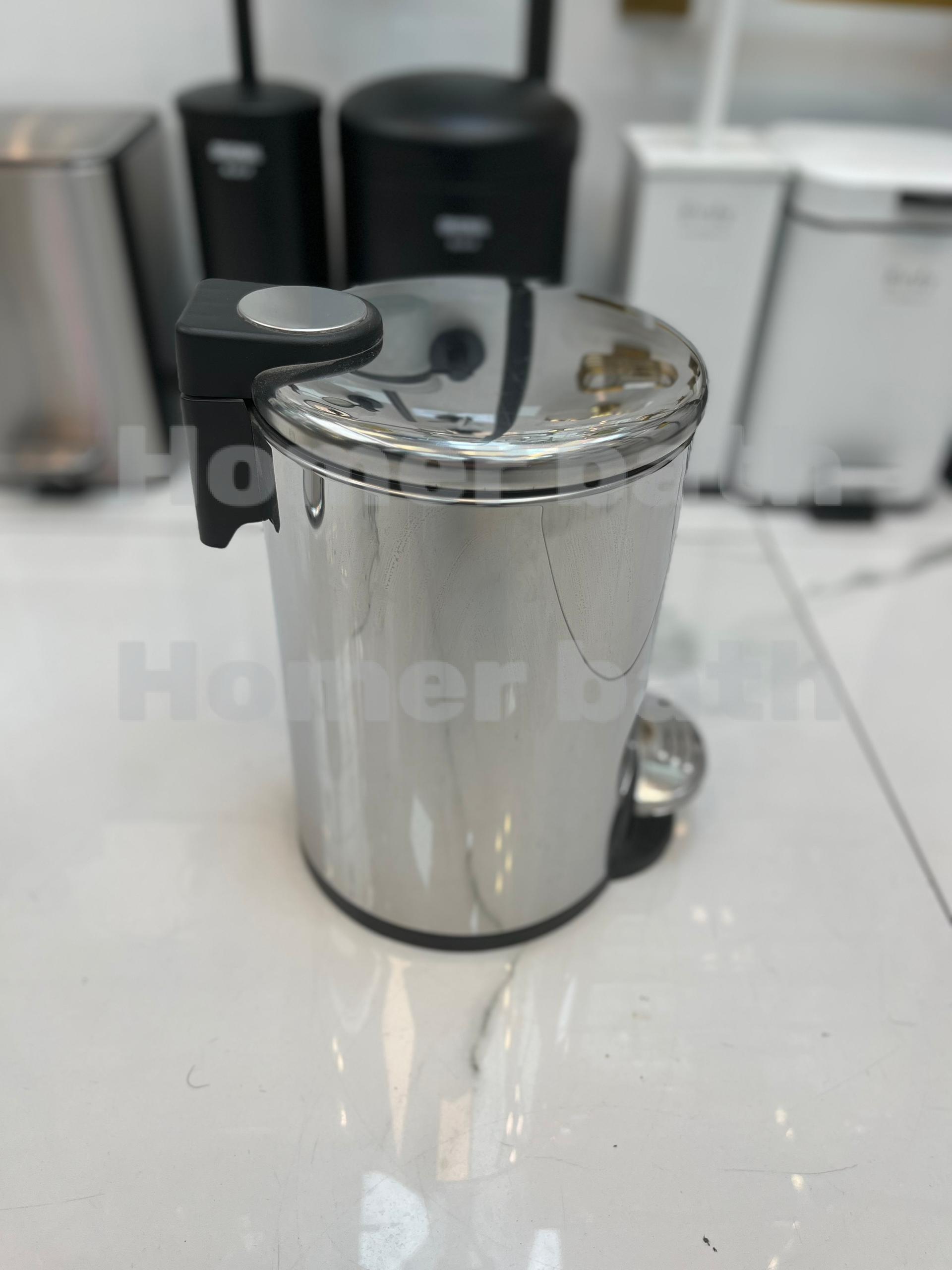 سطل-زباله-لیتری-اسمارت-کروم-براق-مدل-پدالدار-اقتصادی
