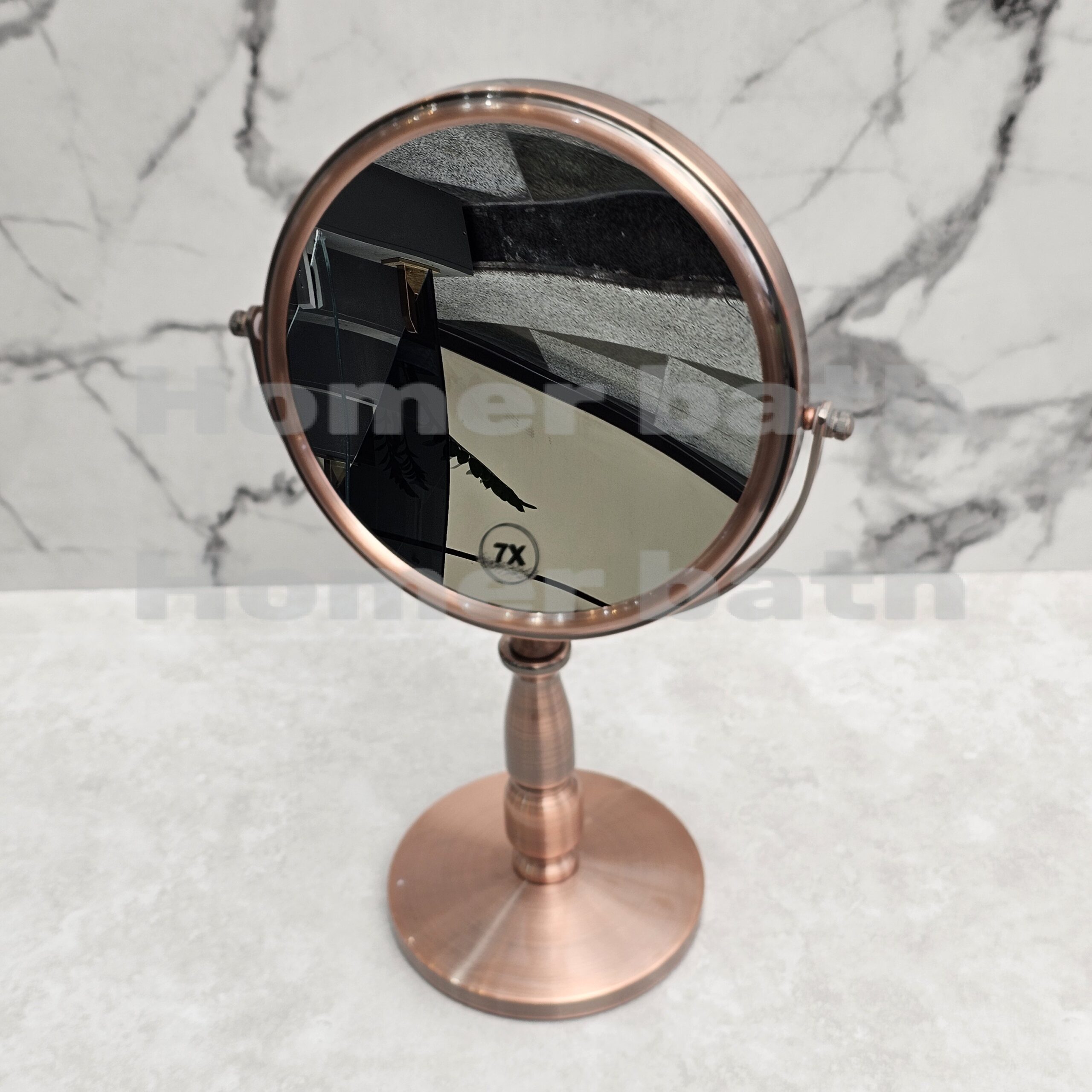 آینه-اصلاح-رومیزی-رزگلد-7x-دوطرفه