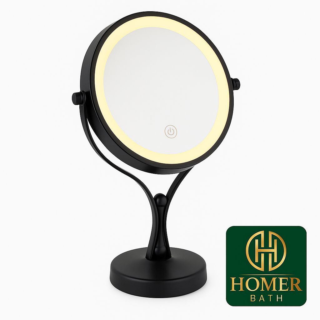 اینه رومیزی تاچ مشکی 10x