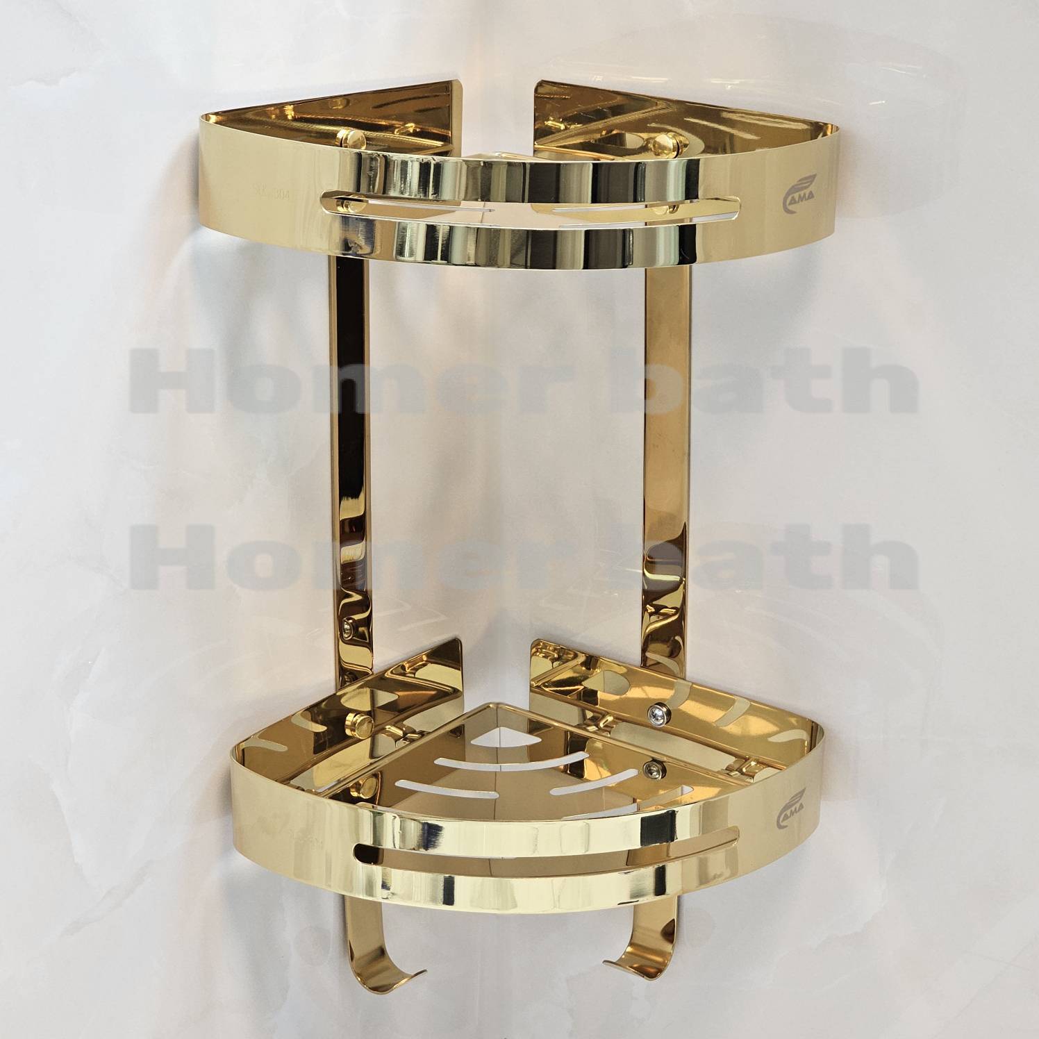 جا شامپو کنج 2 طبقه طلایی اما