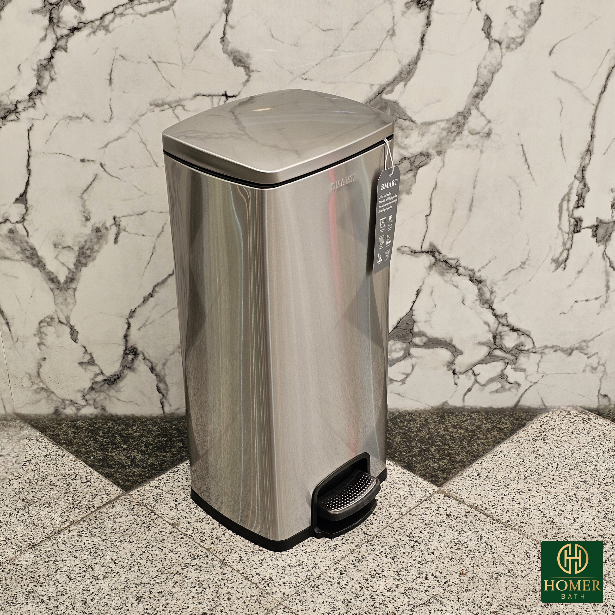 سطل-30-لیتر-استیل-مات-مربع-اسمارت-056