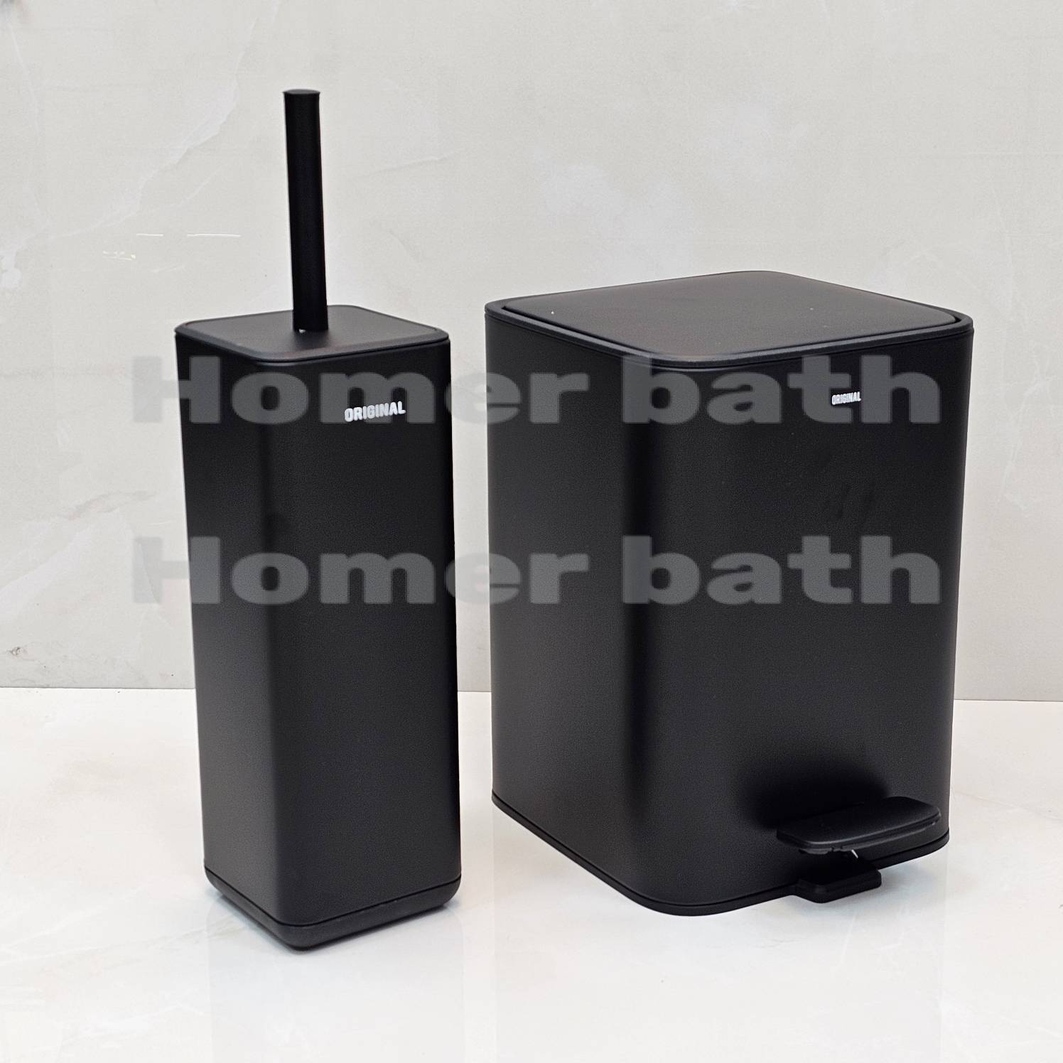 سطل و برس 5 لیتر مکعبی مشکی اورجینال