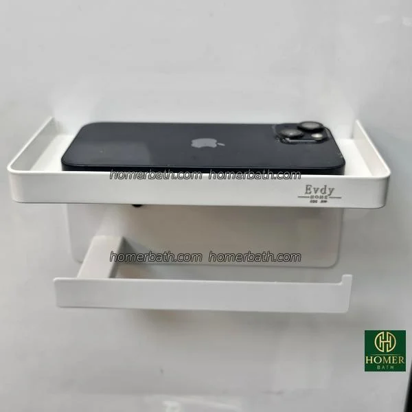 جای-دستمال-توالت-سفید-موبایلدار-evdy-مدل-k-36