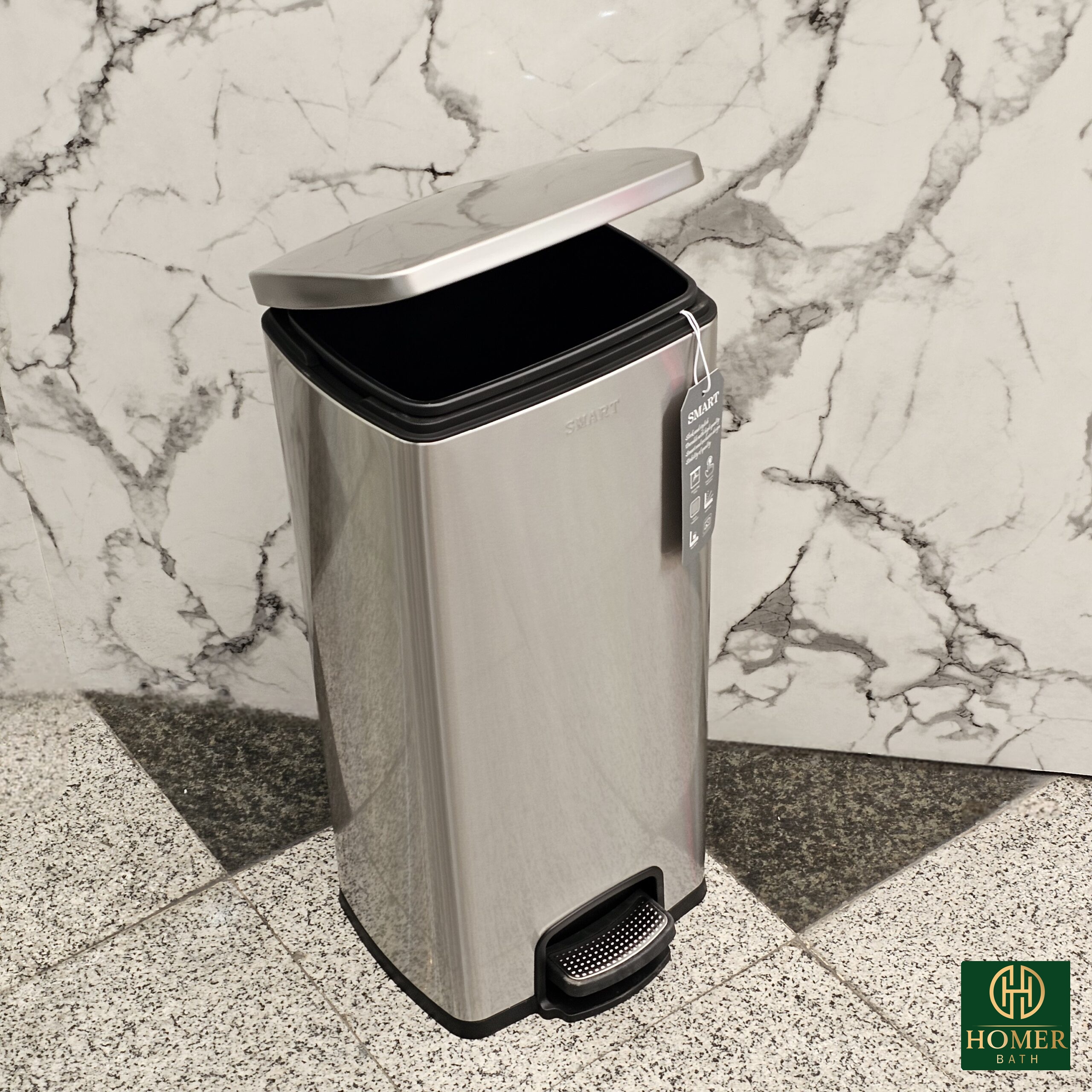 سطل-30-لیتر-استیل-مات-مربع-اسمارت-056