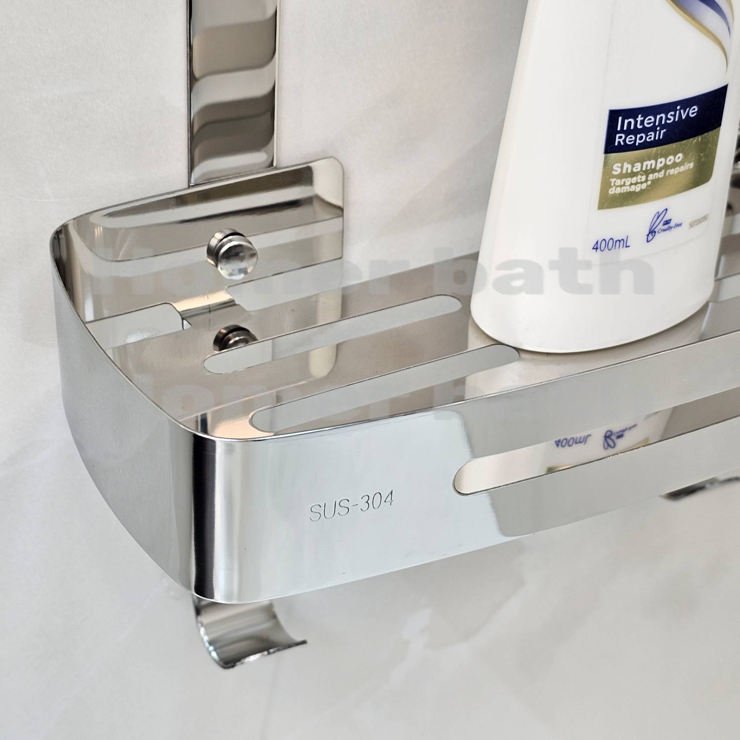 جا-شامپو-دیواری-دو-طبقه-کروم-براق-مدل-وسط