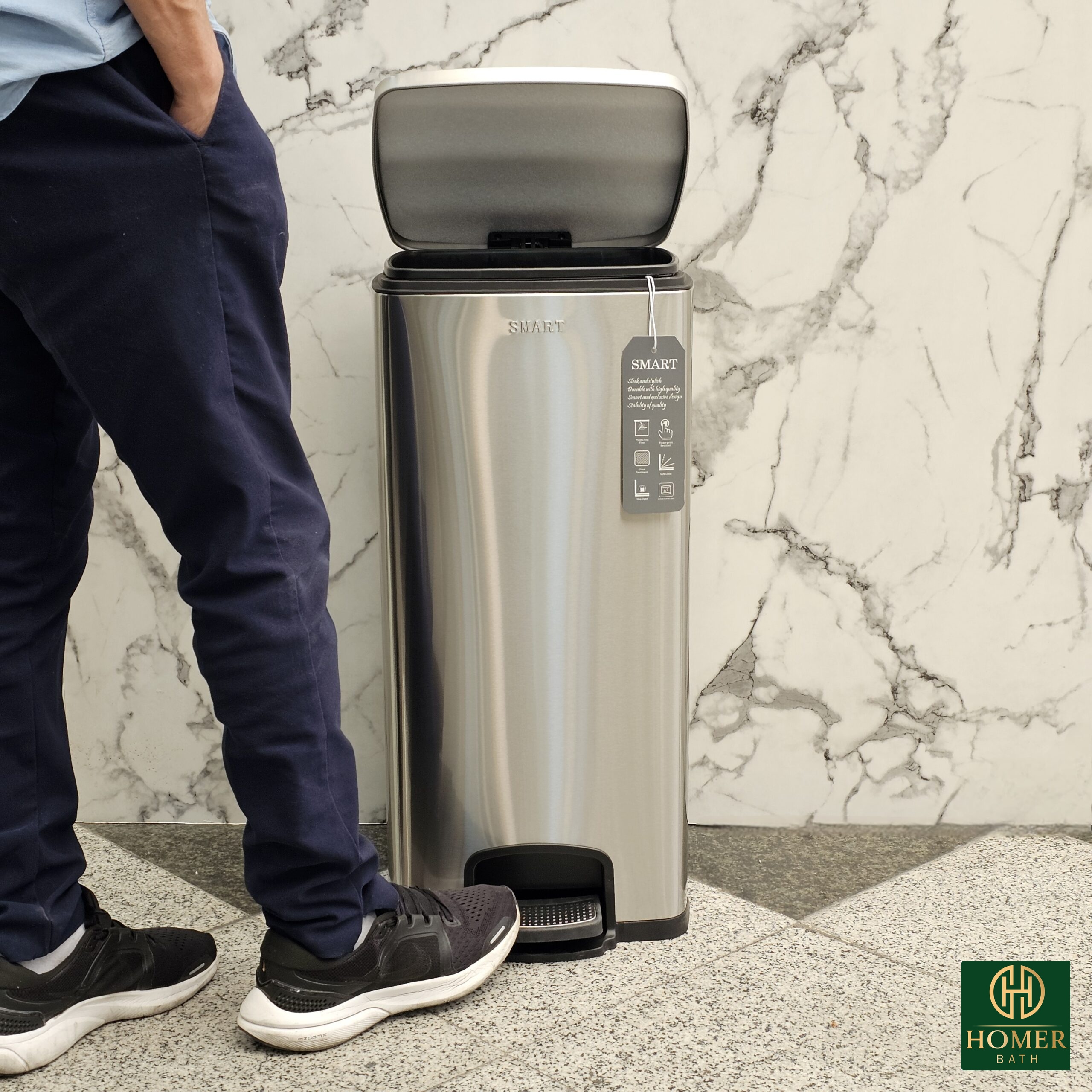 سطل-30-لیتر-استیل-مات-مربع-اسمارت-056