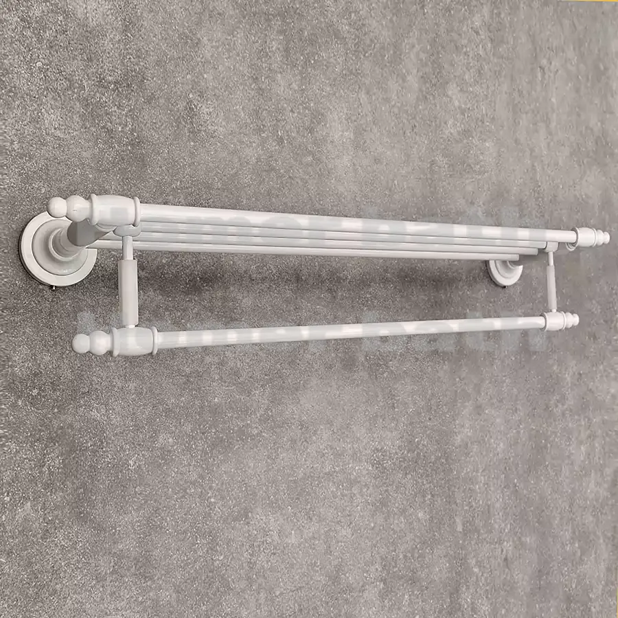 رخت آویز سفید 60 سانت هتلی هامر