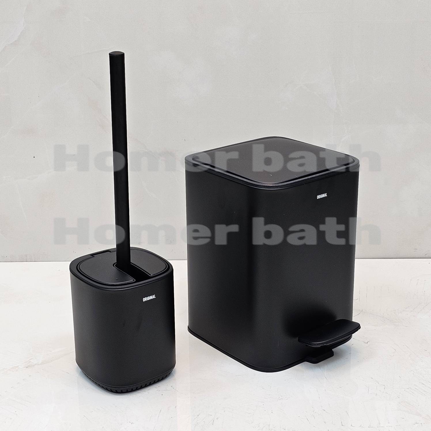 سطل و برس 3 لیتر مکعبی مشکی اورجینال