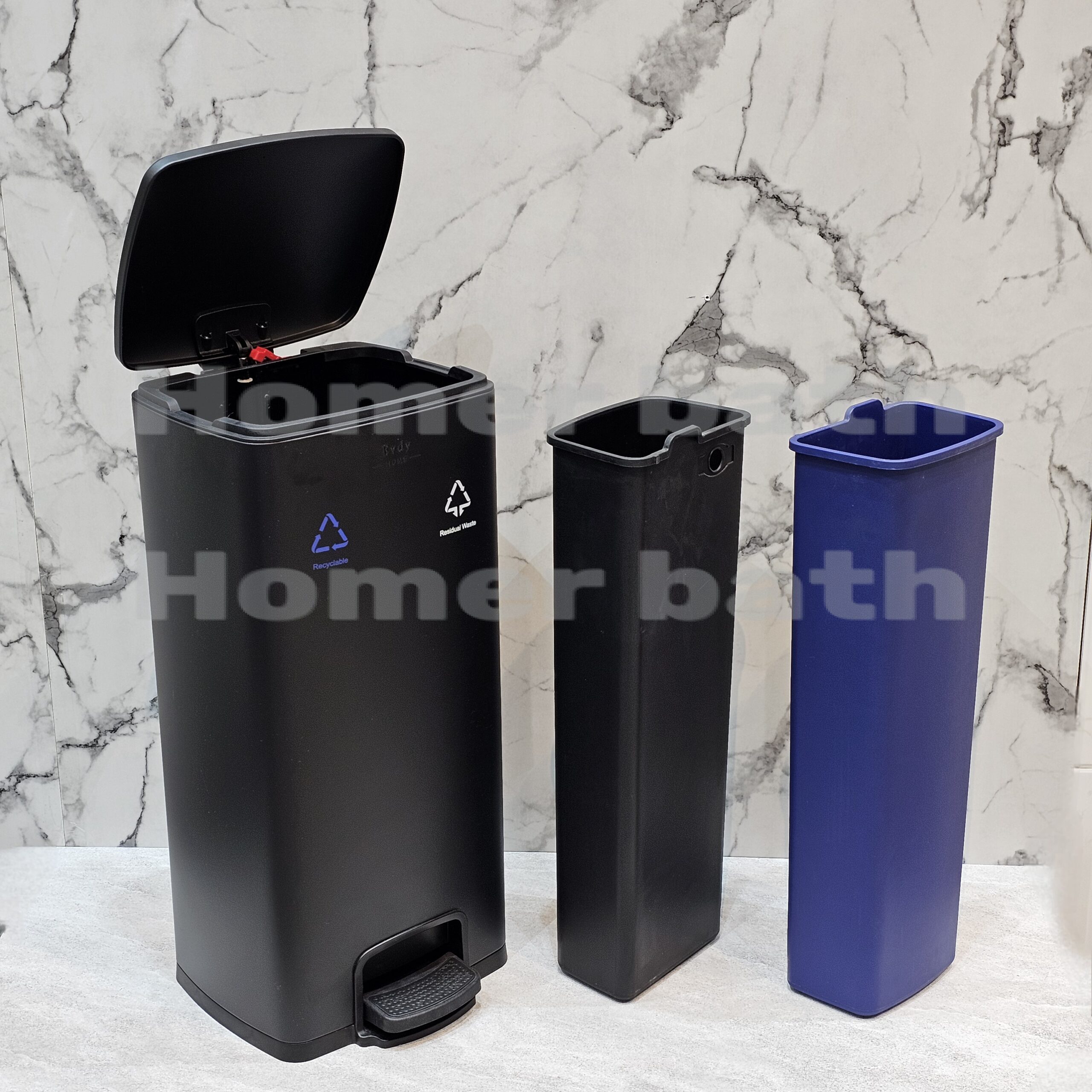 سطل 2 قلو 30 لیتر مشکی اودی