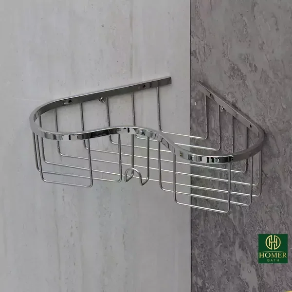 قفسه-حمام-و-سبد-شامپو-کنجی-برند-هامر-رنگ-کروم