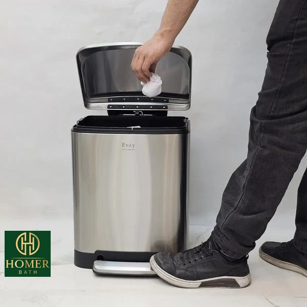 سطل پدالی 12 لیتری مات اودی