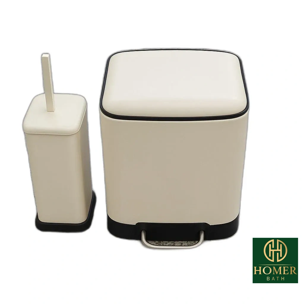 سطل و فرچه پدالی مفتولی کِرم اوریجنال 046