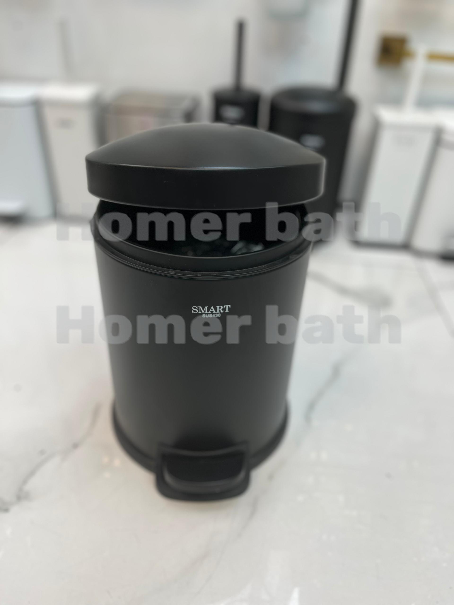 سطل-زباله-لیتری-اسمارت-مشکی-مات-آرامبند