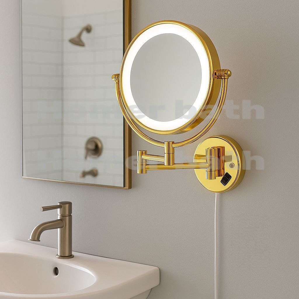 اینه-اصلاح-طلایی-چراغ-دار