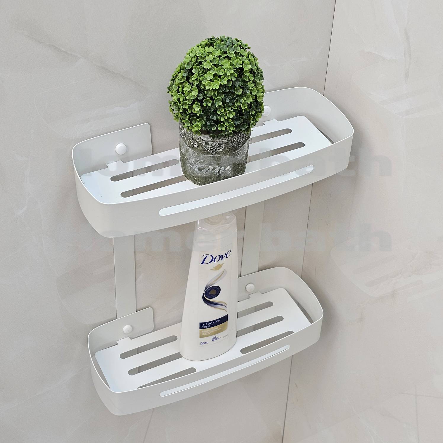 جا-شامپو-دیواری-دو-طبقه-سفید-مدل-وسط