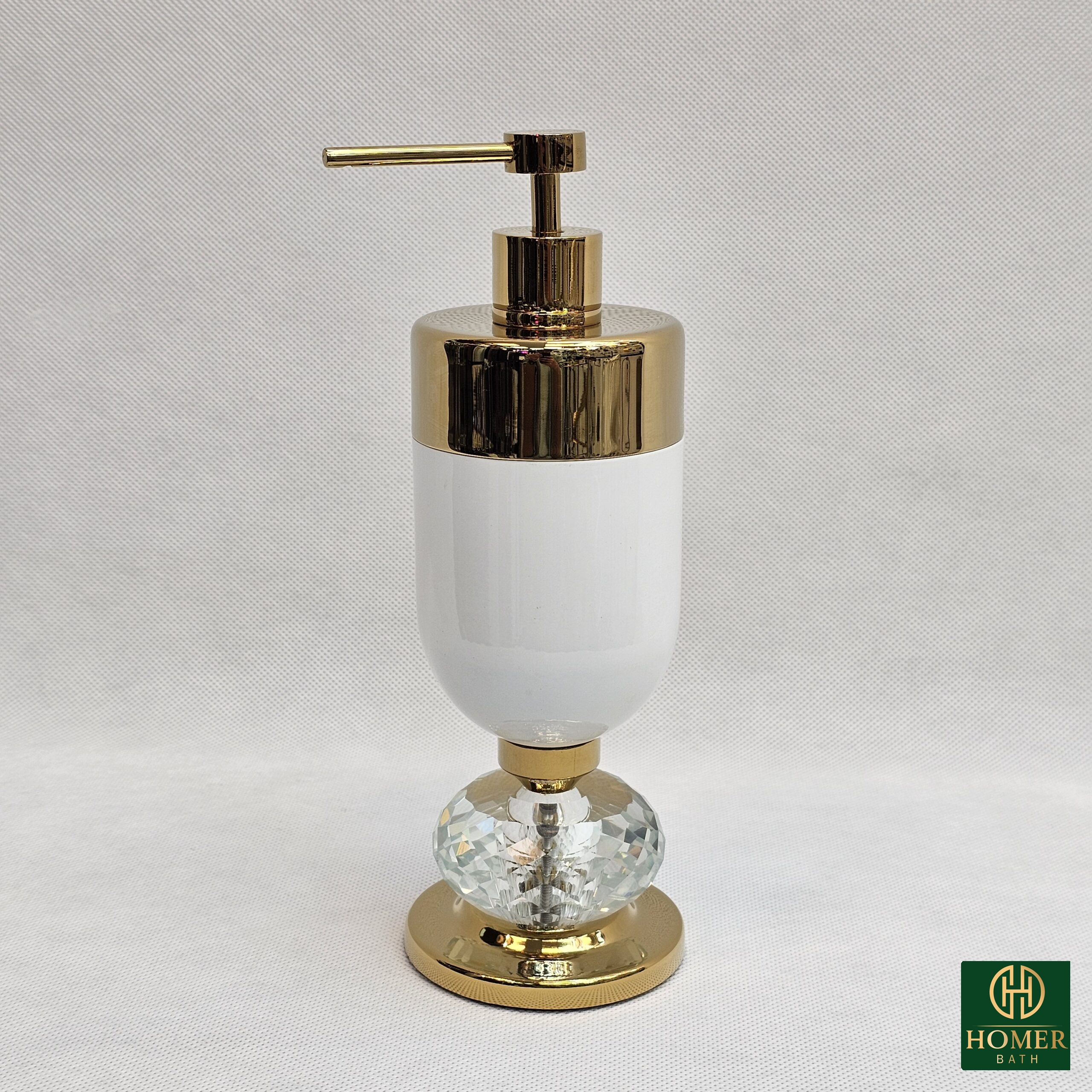 جامایع رومیزی کریستال سفید طلا 098