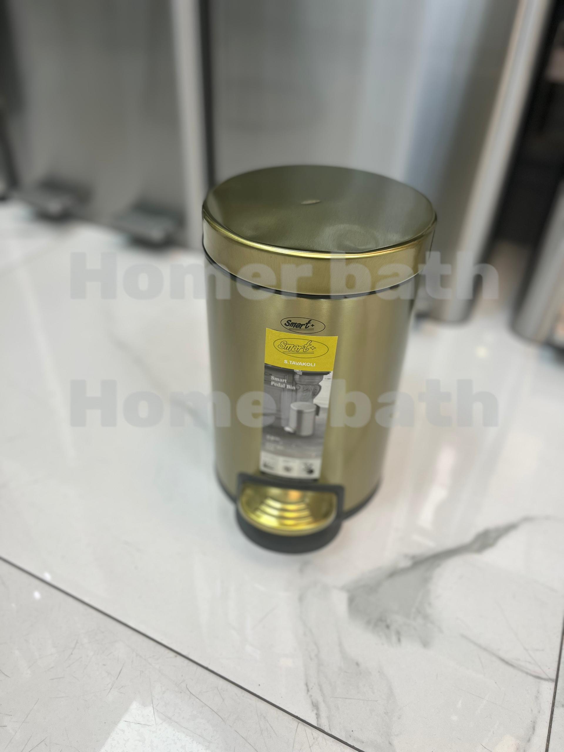 سطل-زباله-اسمارت-طلایی-مات-3-لیتر-آرامبند
