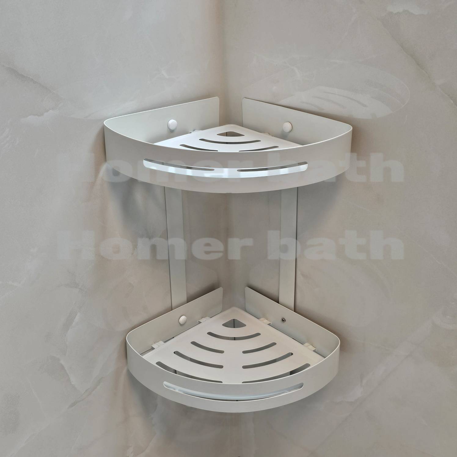 کنج 2 طبقه سفید AMA