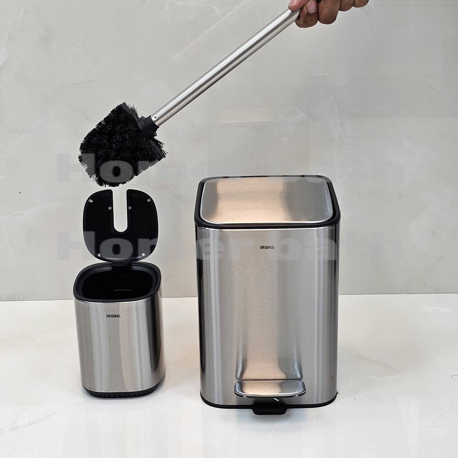 سطل-و-برس-3-لیتر-مکعبی-مات-اورجینال