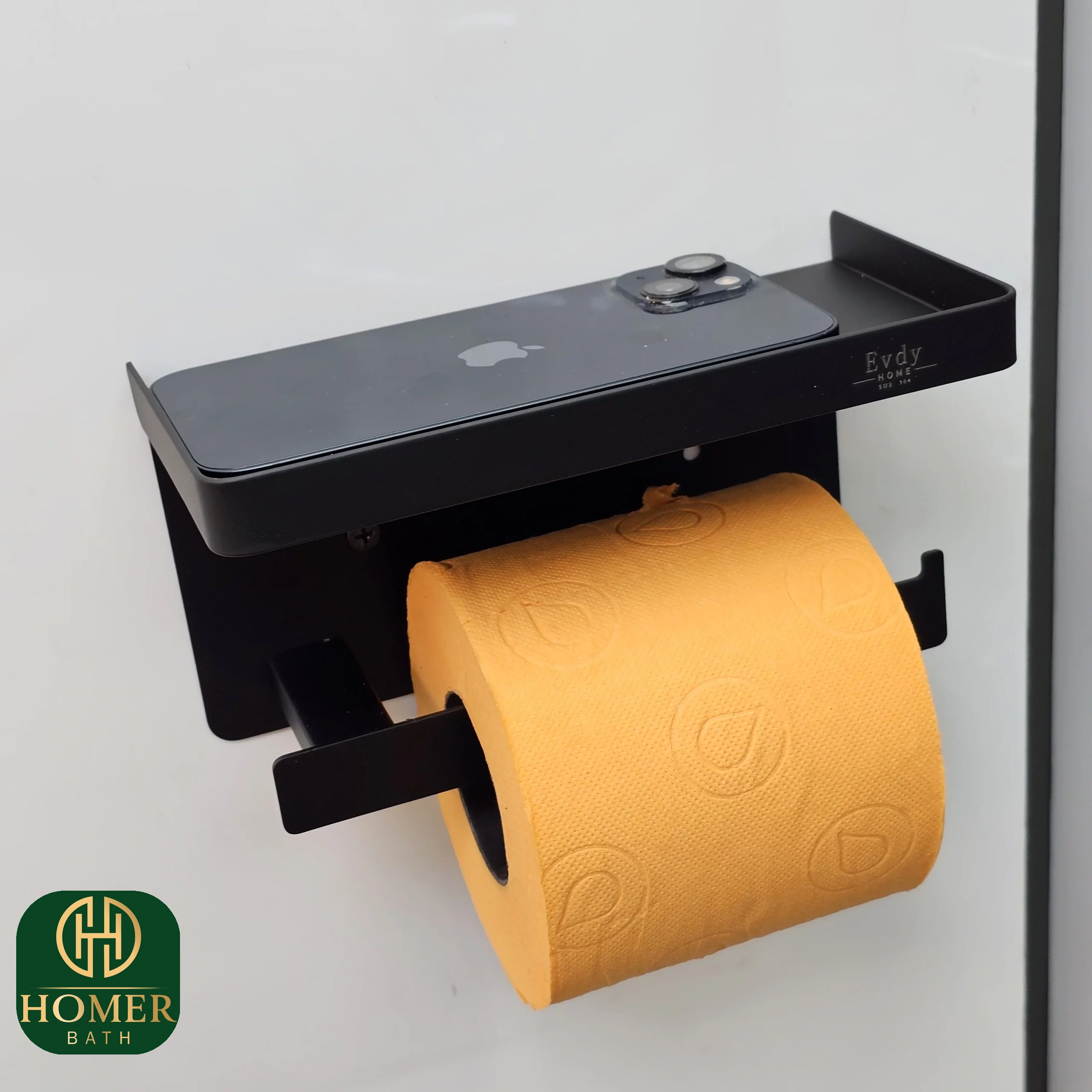 جای-دستمال-توالت-مشکی-موبایلدار-evdy-مدل-k-36