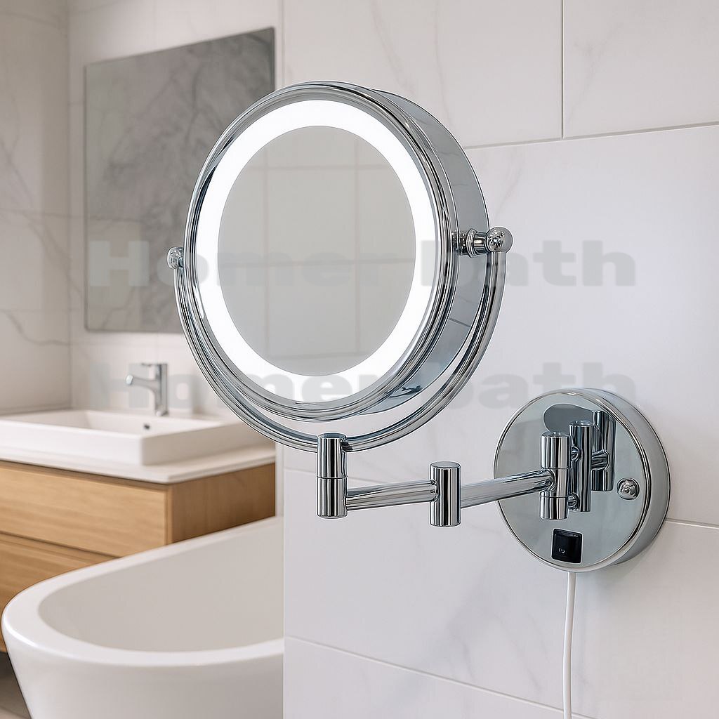 اینه-اصلاح-کروم-براق-چراغ-دار