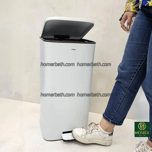 سطل-30-لیتر-پدالی-سفید-برند-اورجینال-مدل-1028