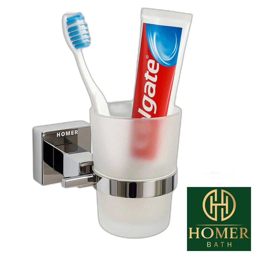 جامسواک دیواری کروم فلت هامر 55906