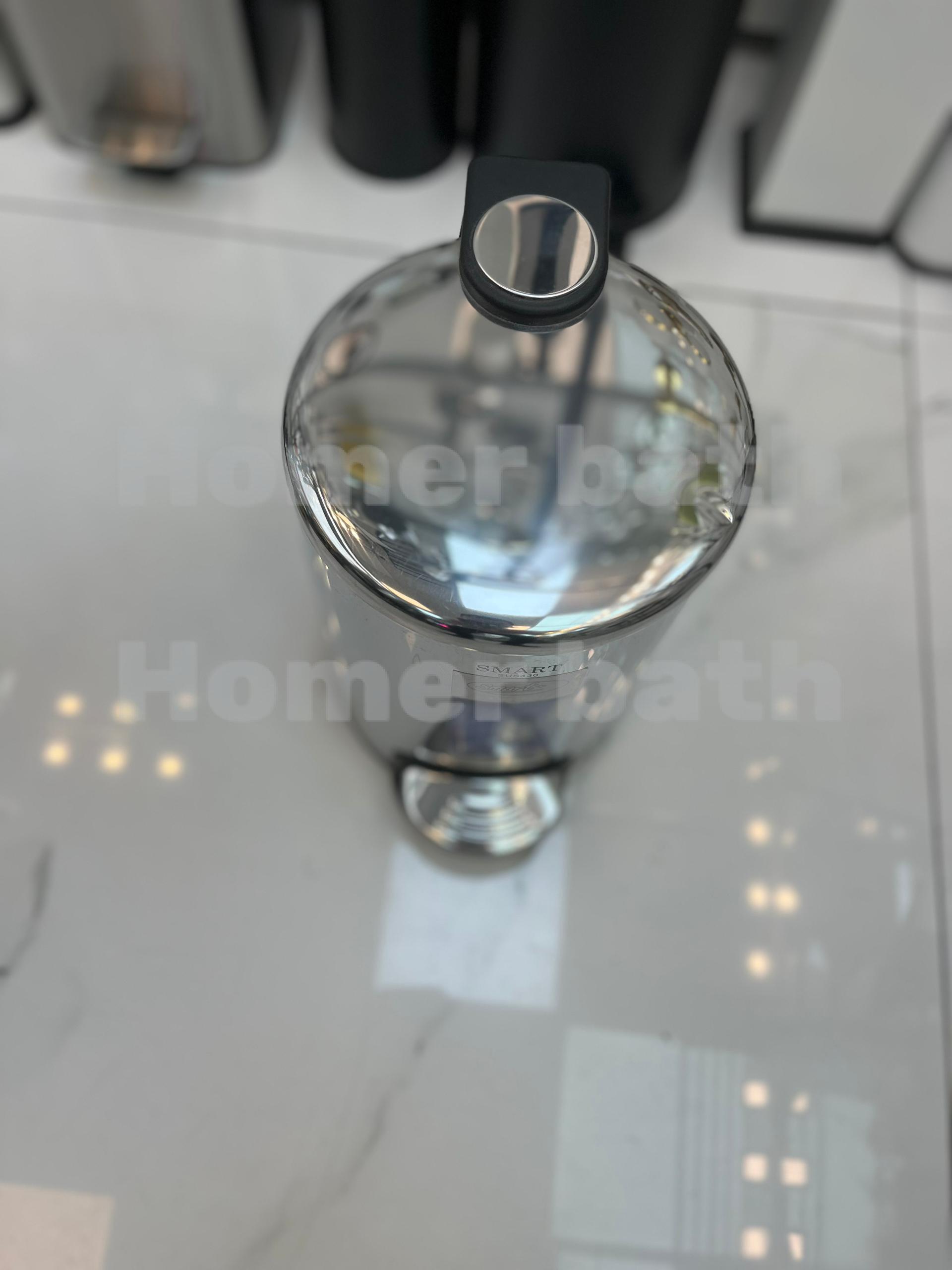 سطل-زباله-لیتری-اسمارت-کروم-براق-مدل-پدالدار-اقتصادی